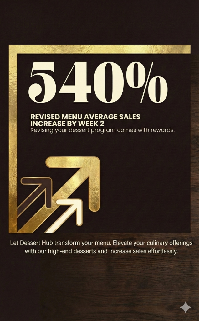 540% Revised Menu Average Sales Increase